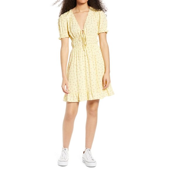 NEW One Clothing Floral Elastic Waist Minidress SM - Picture 3 of 8